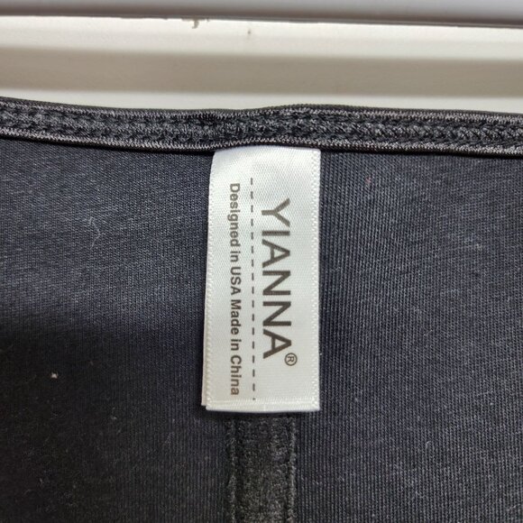 Yianna Latex Waist Trainer Corset Size Small Black - Picture 4 of 7